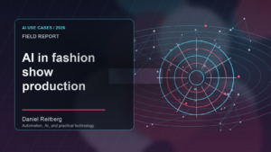 The 2026 Guide to AI in fashion show production