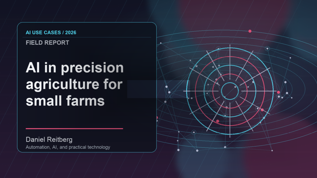 The 2026 Guide to AI in precision agriculture for small farms