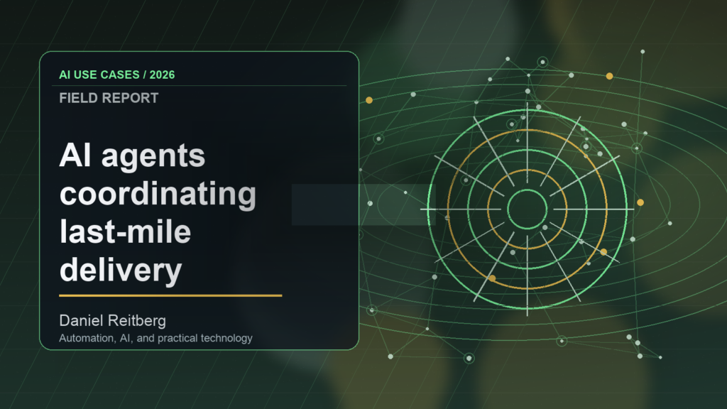 The 2026 Guide to AI agents coordinating last-mile delivery operations