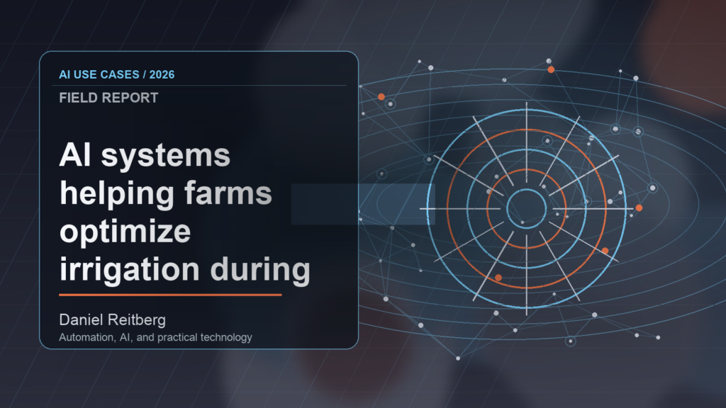 The 2026 Guide to AI systems helping farms optimize irrigation during drought conditions